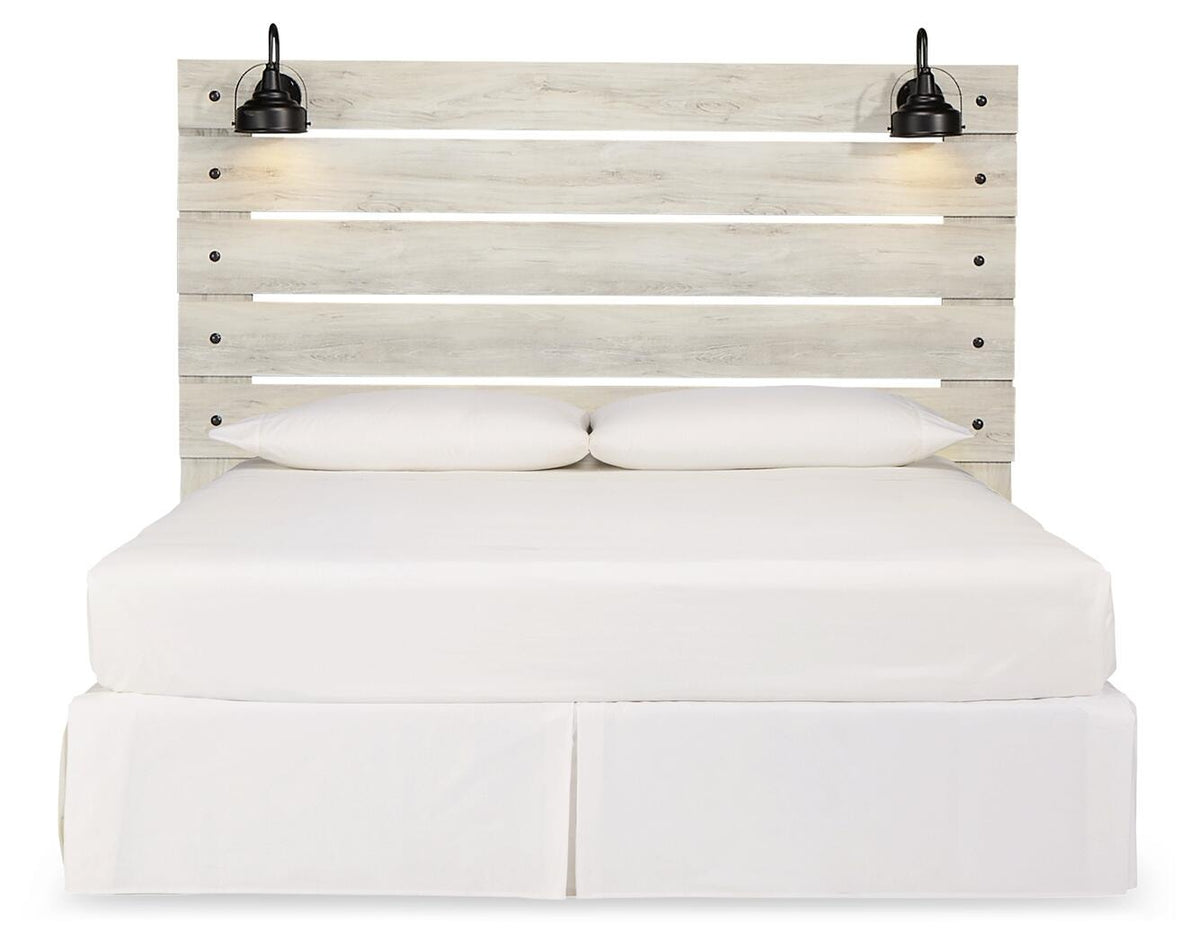Cambeck Panel Headboard - Whitewash  (B192-SI) - Image 3