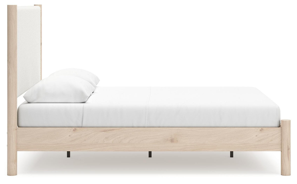 Cadmori Upholstered Panel Bed - Two-tone  (B2615-SI) - Image 7