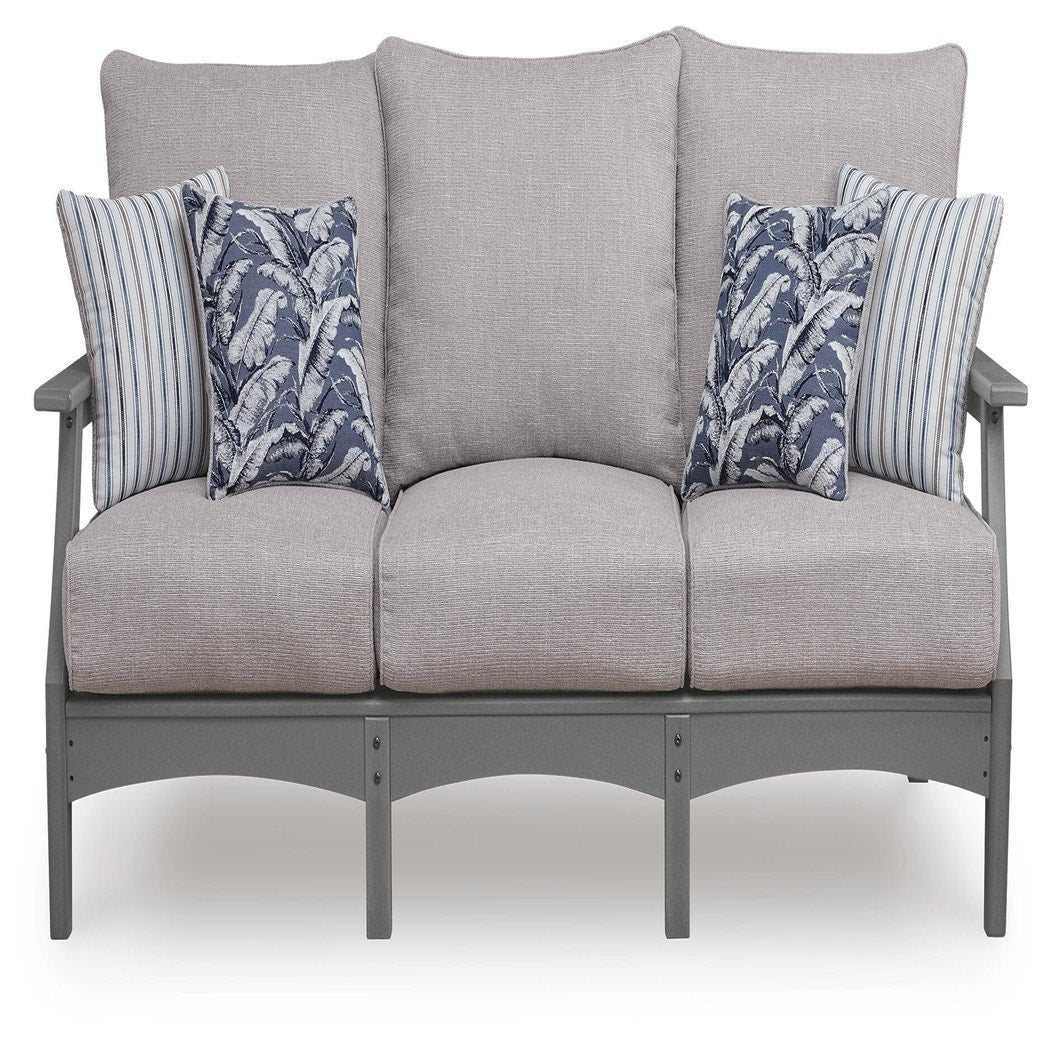 Cove Beach Outdoor Sofa with Cushion (PCP803-SI) - Image 11