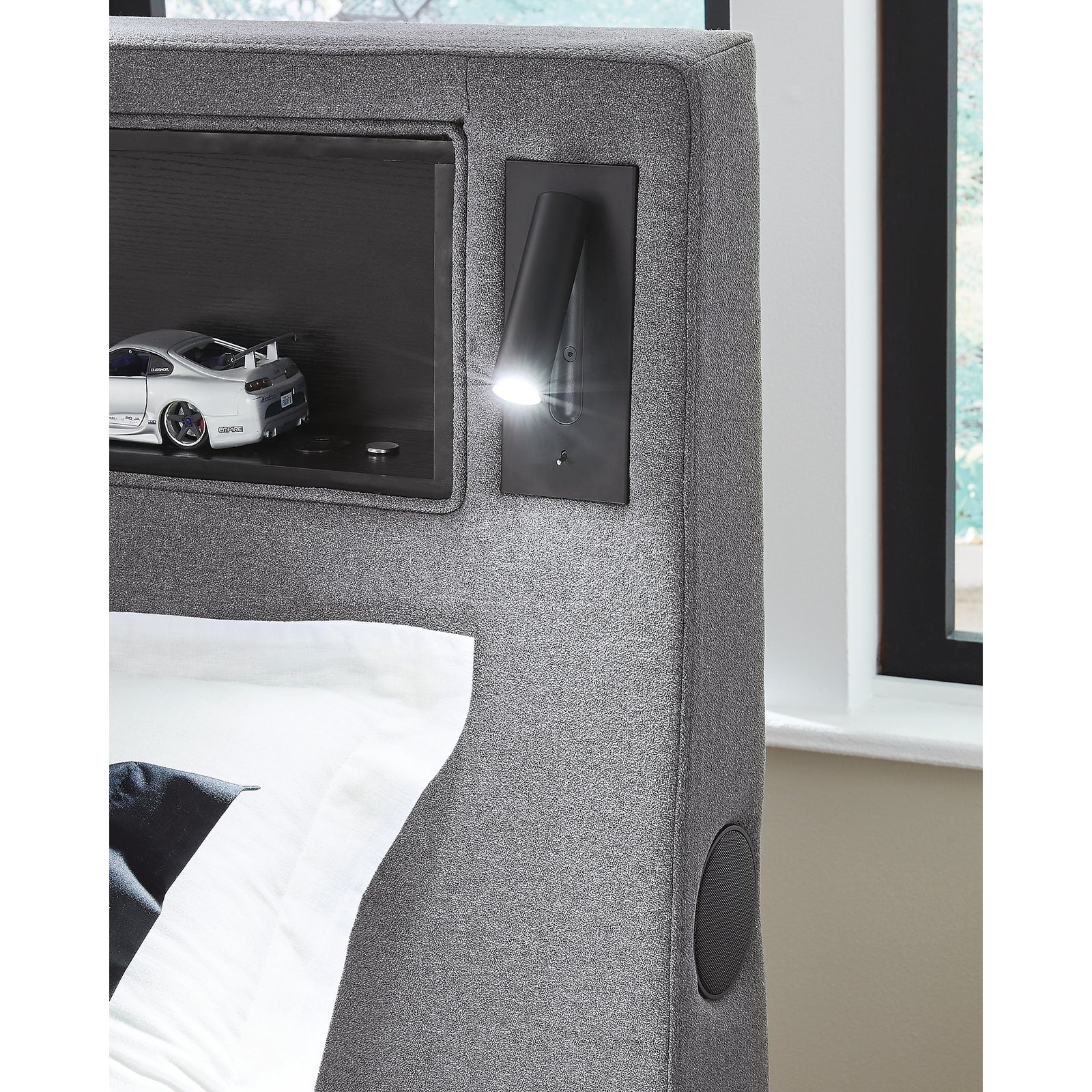 Verishaw Twin Upholstered Bed (PCB2721-SI) - Image 13