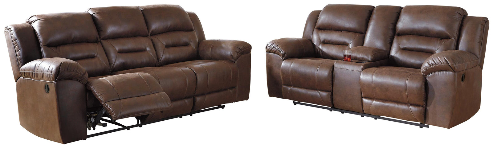 Stoneland Reclining Sofa and Loveseat (39904-SI) - Image 2
