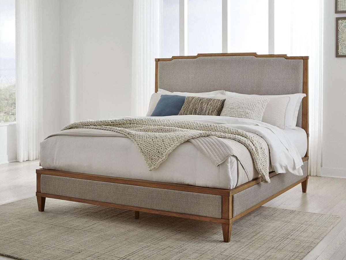Sharlance Upholstered Panel Bed - Light Brown  (B895-SI) - Image 2