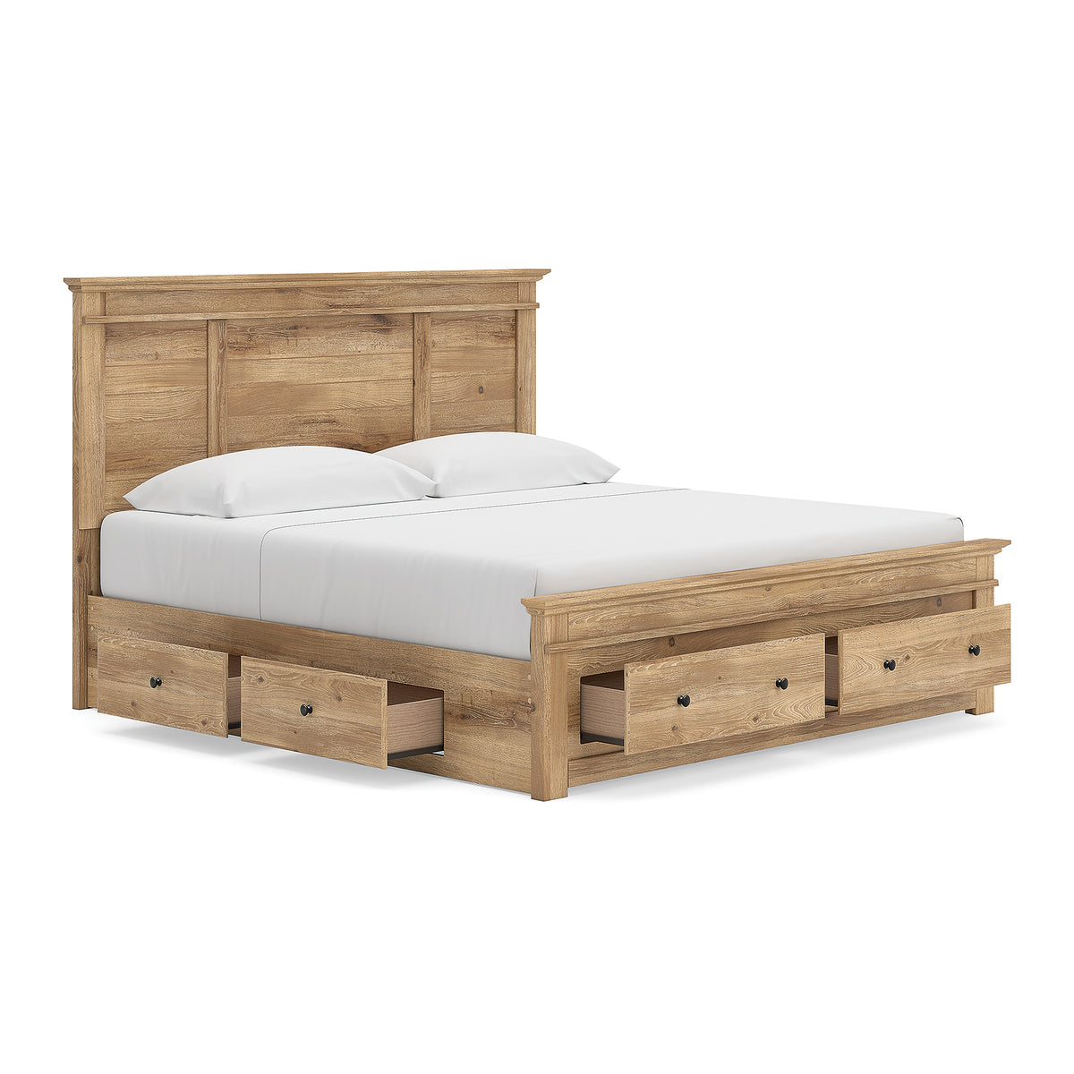 Makidern King Panel Storage Bed (PCB1170-SI) - Image 4