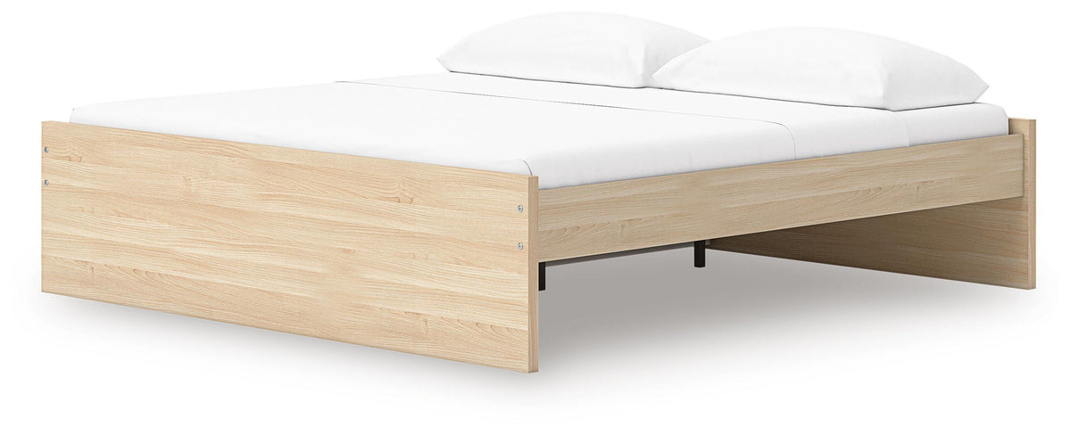 Onita Platform Bed with 1 Side Storage - Natural  (EB9632-SI) - Image 2