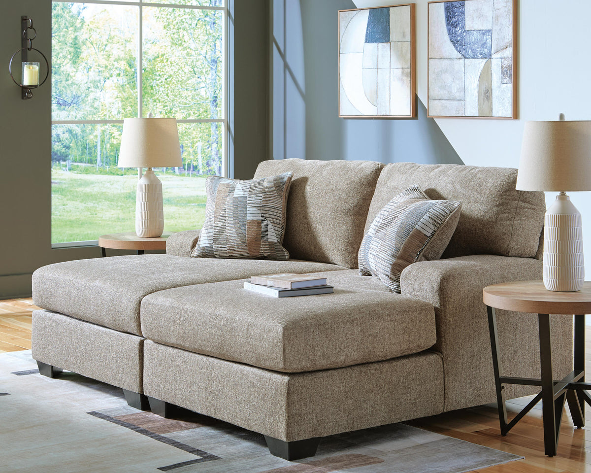 Newellen 3-Piece Sectional and Oversized Ottoman (48404-SI) - Image 11