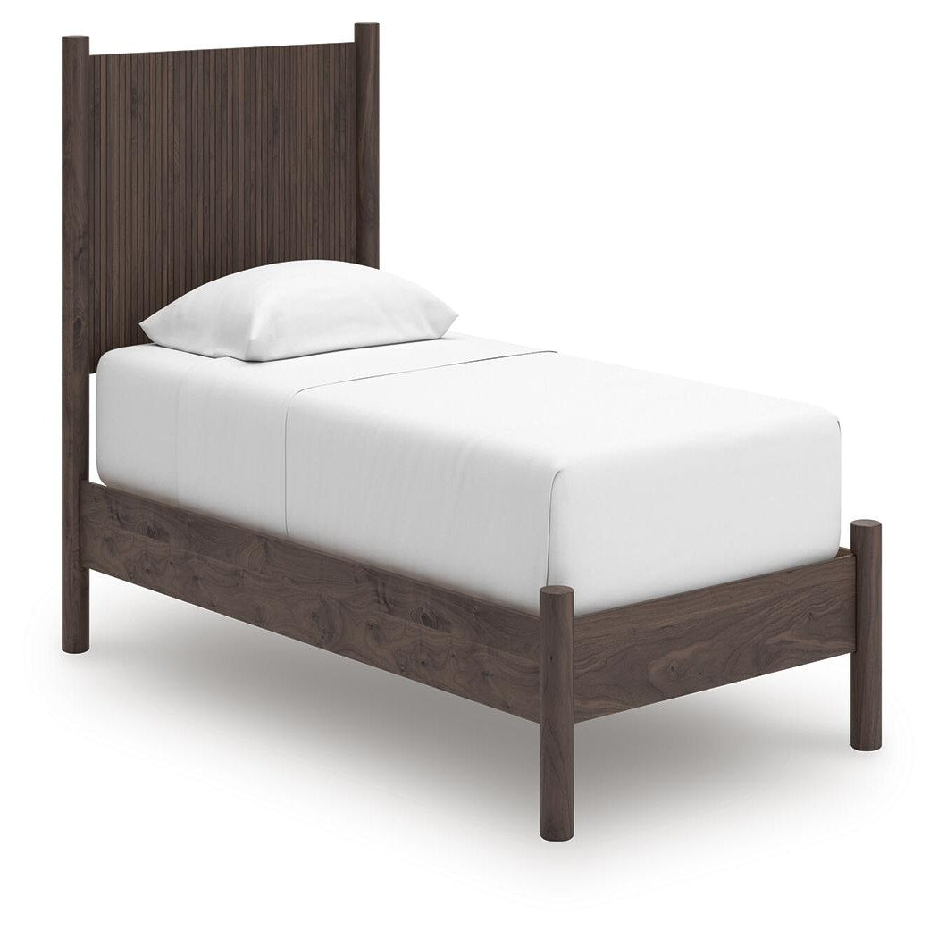Pamytta Twin Panel Platform Bed, Dresser and Mirror (PCB2614-SI) - Image 10