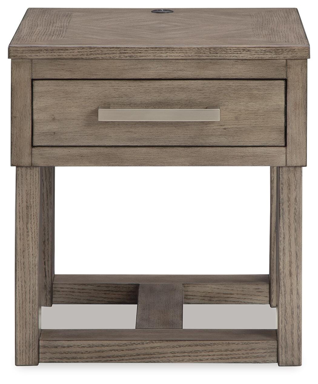 Loyaska Lift-top Coffee Table and 2 End Tables - Grayish Brown/White  (T854-SI) - Image 5