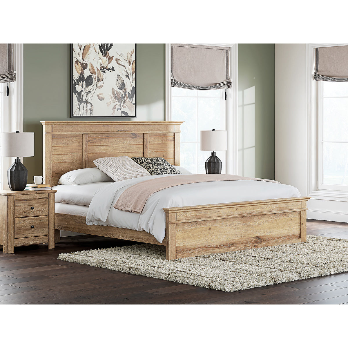 Makidern King Panel Bed (PCB1170-SI) - Image 8