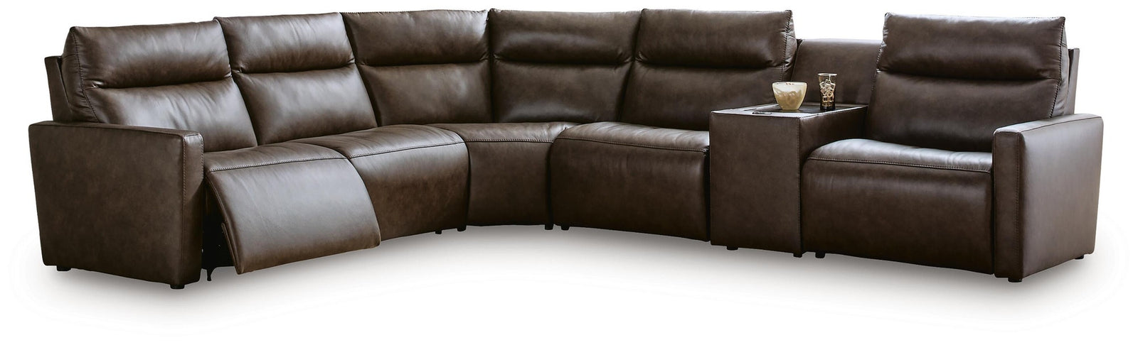 ModZ 6-Piece Power Reclining Sectional with Audio Console (U14000-SI) - Image 3