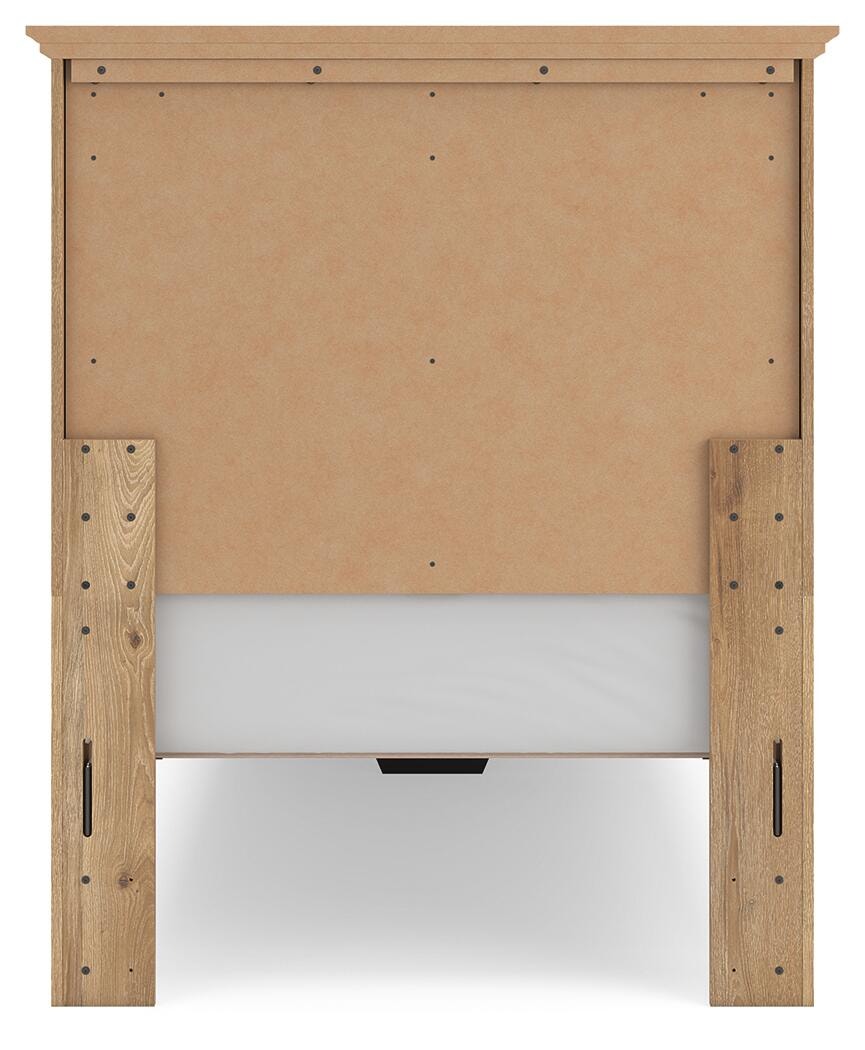 Makidern Twin Panel Storage Bed, Dresser and Mirror (PCB1170-SI) - Image 13