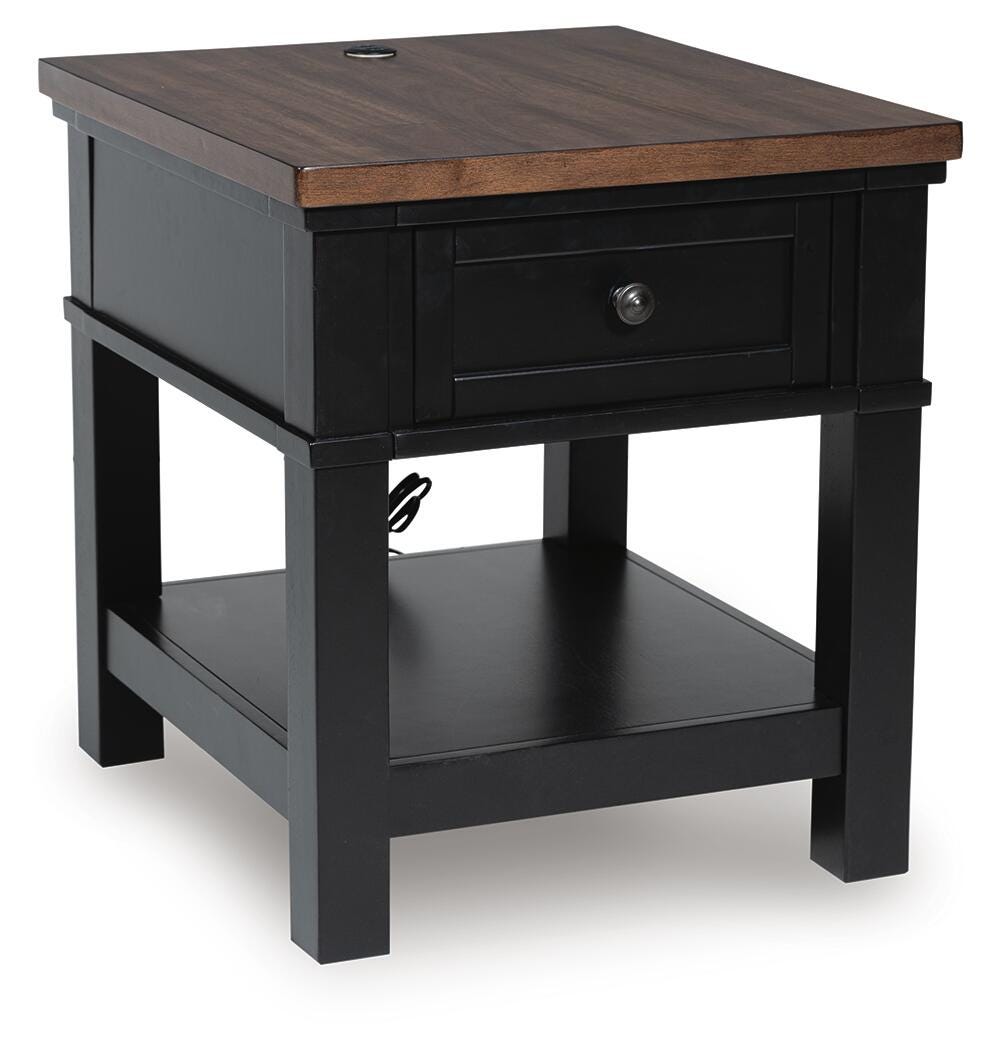 Wildenauer End Table - Brown/Black  (T664-SI)