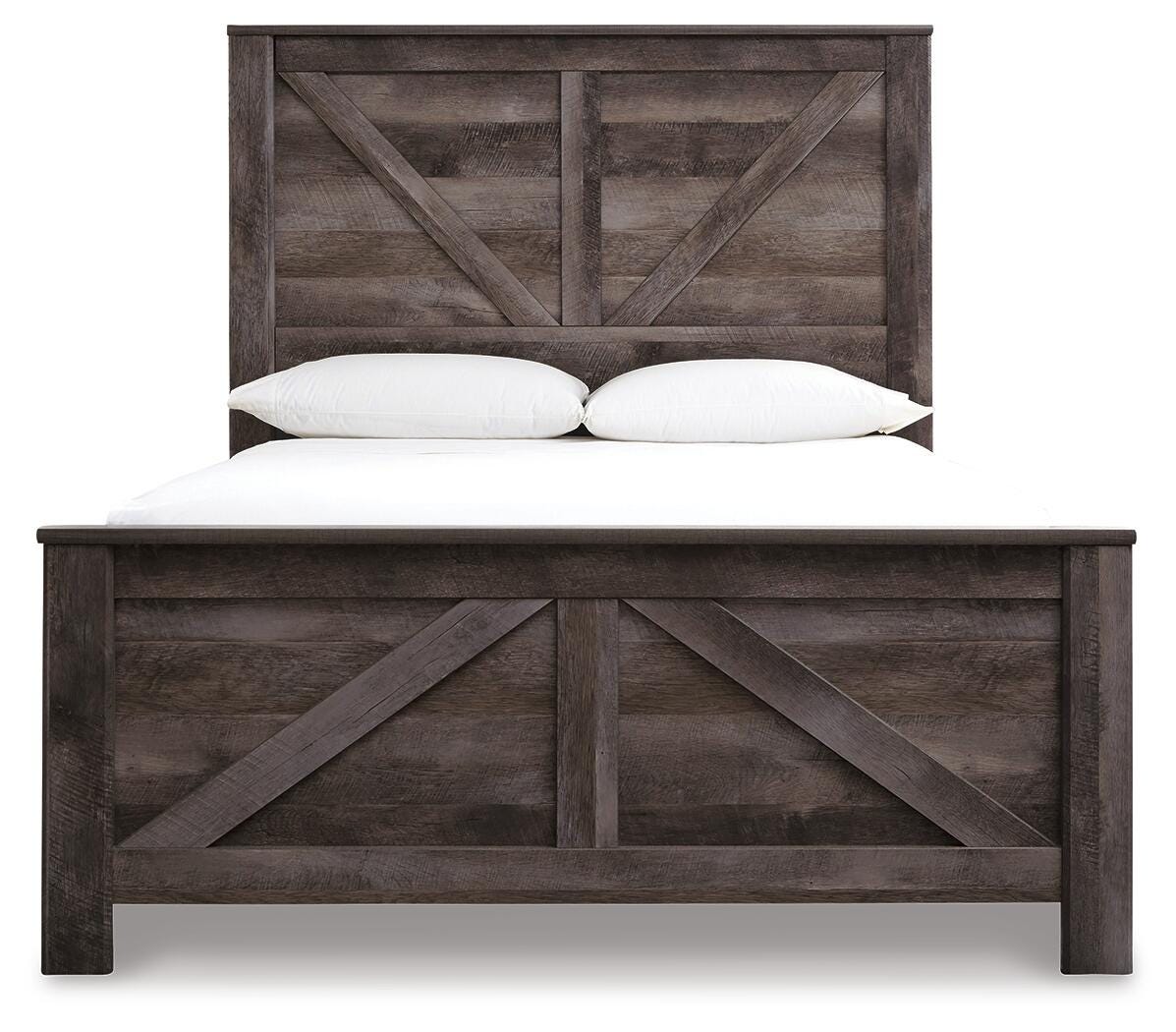 Wynnlow Crossbuck Panel Bed, Chest and Nightstand - Gray  (B440-SI) - Image 5