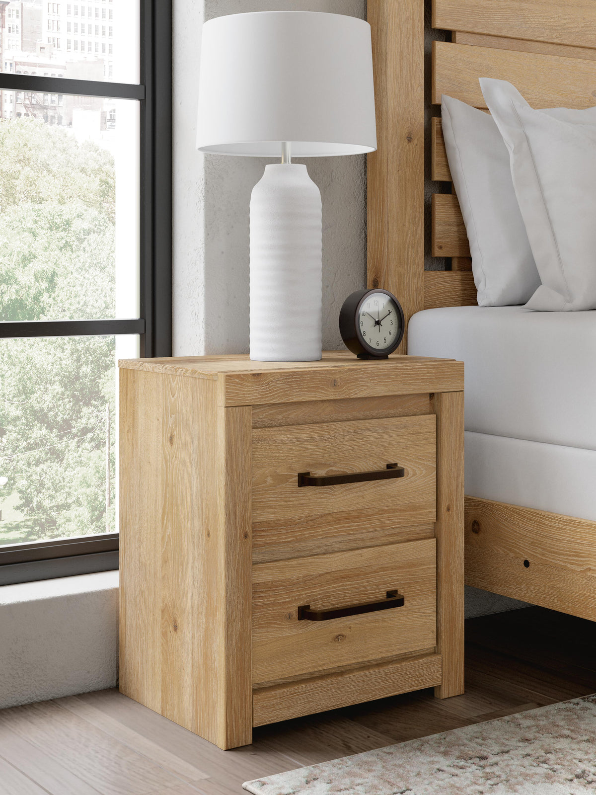 Brozmont Nightstand - Tan  (B1045-SI) - Image 2