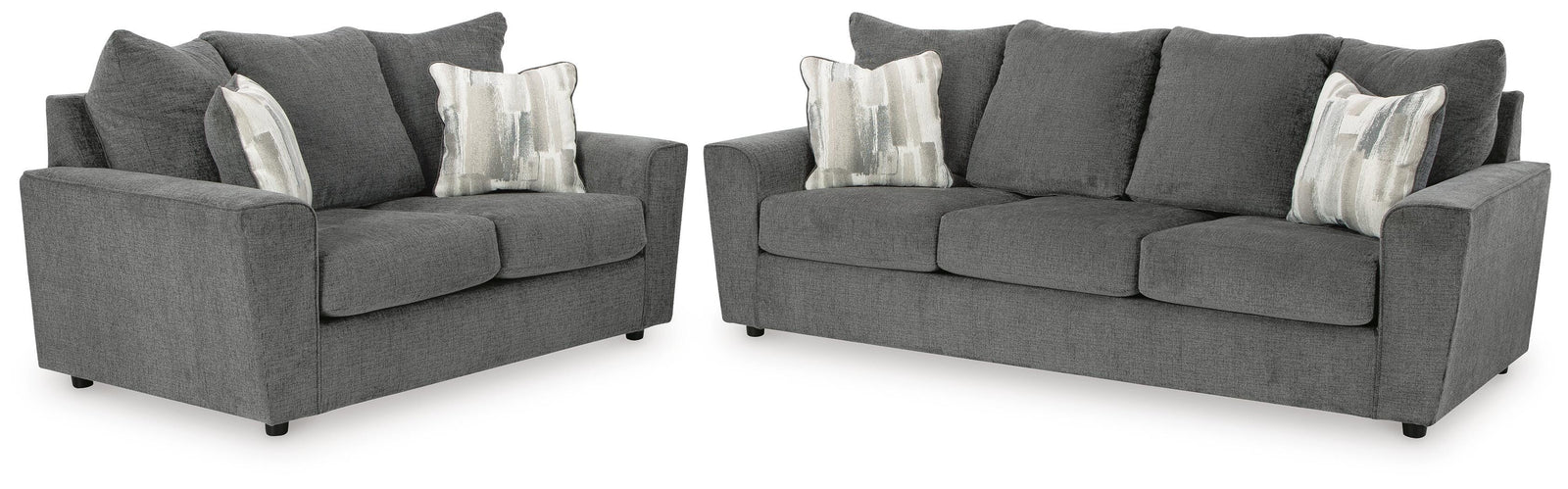 Stairatt Sofa and Loveseat (28502-SI)