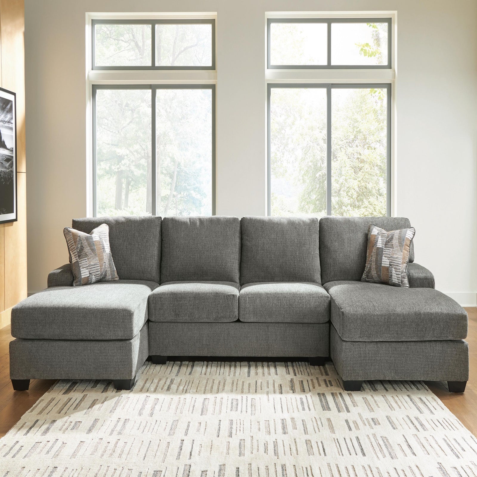 Clarington 3-Piece Sectional with Double Chaise (PC48405-SI) - Image 2