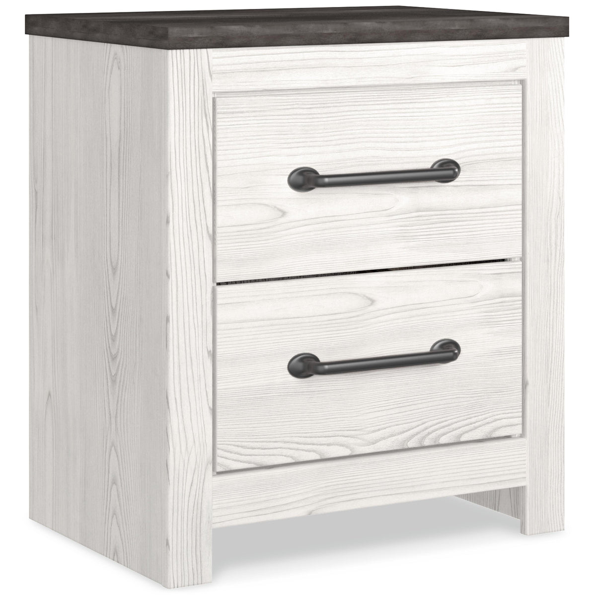Gerridan Panel Bed and 2 Nightstands - White/Gray  (B1190-SI) - Image 7