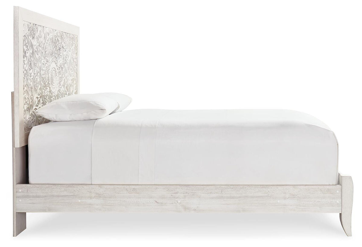 Paxberry Panel Headboard - Whitewash  (B181-SI) - Image 5