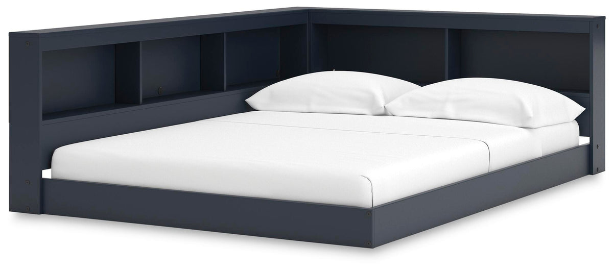 Simmenfort Bookcase Storage Bed (Youth) - Navy Blue  (EB1528-SI)