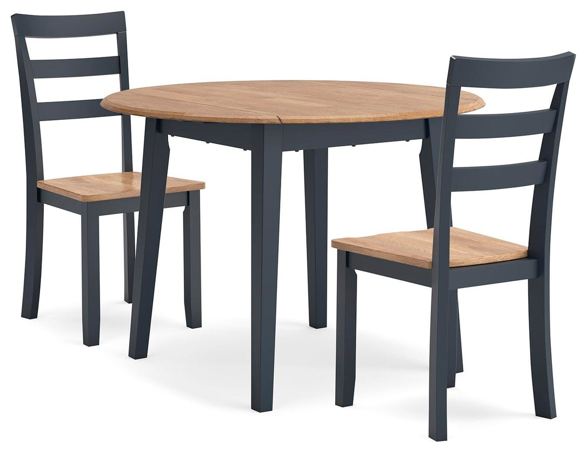 Gesthaven Dining Table and 2 Chairs (D399-SI) - Image 2