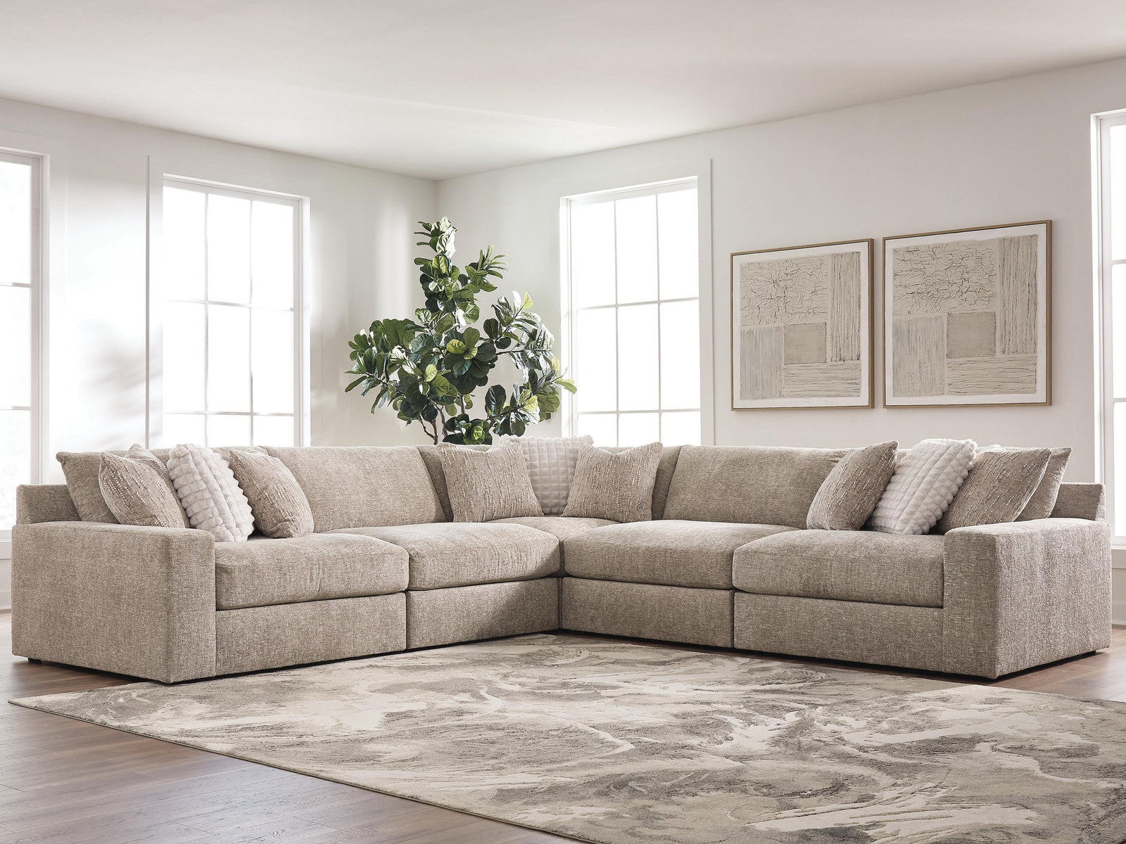 Nexora-Court 5-Piece Sectional (PC68008-SI) - Image 2