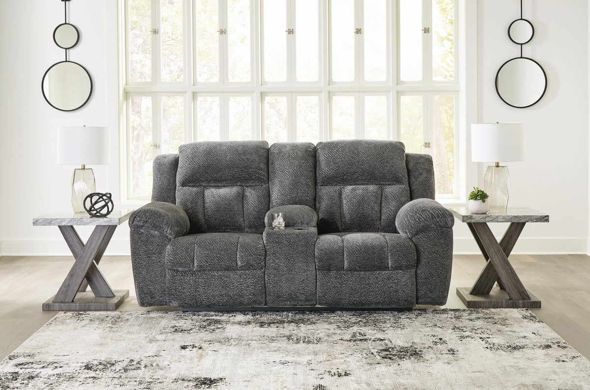 Frohn Reclining Loveseat with Console (37406-SI) - Image 21