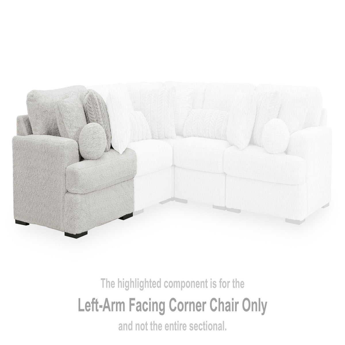 Cuddle Plush Oversized Armless Chaise (PC59106-SI) - Image 25