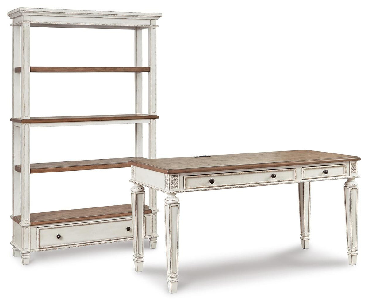 Realyn Desk and Bookcase (H743-SI)