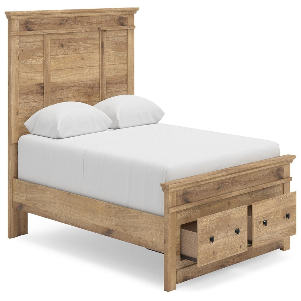 Makidern Queen Panel Storage Bed (PCB1170-SI) - Image 4