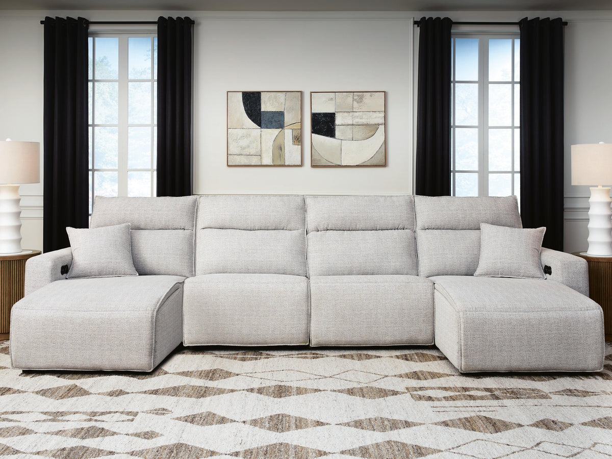 Modmax II 4-Piece Power Reclining Sectional with Chaise (65907-SI) - Image 2