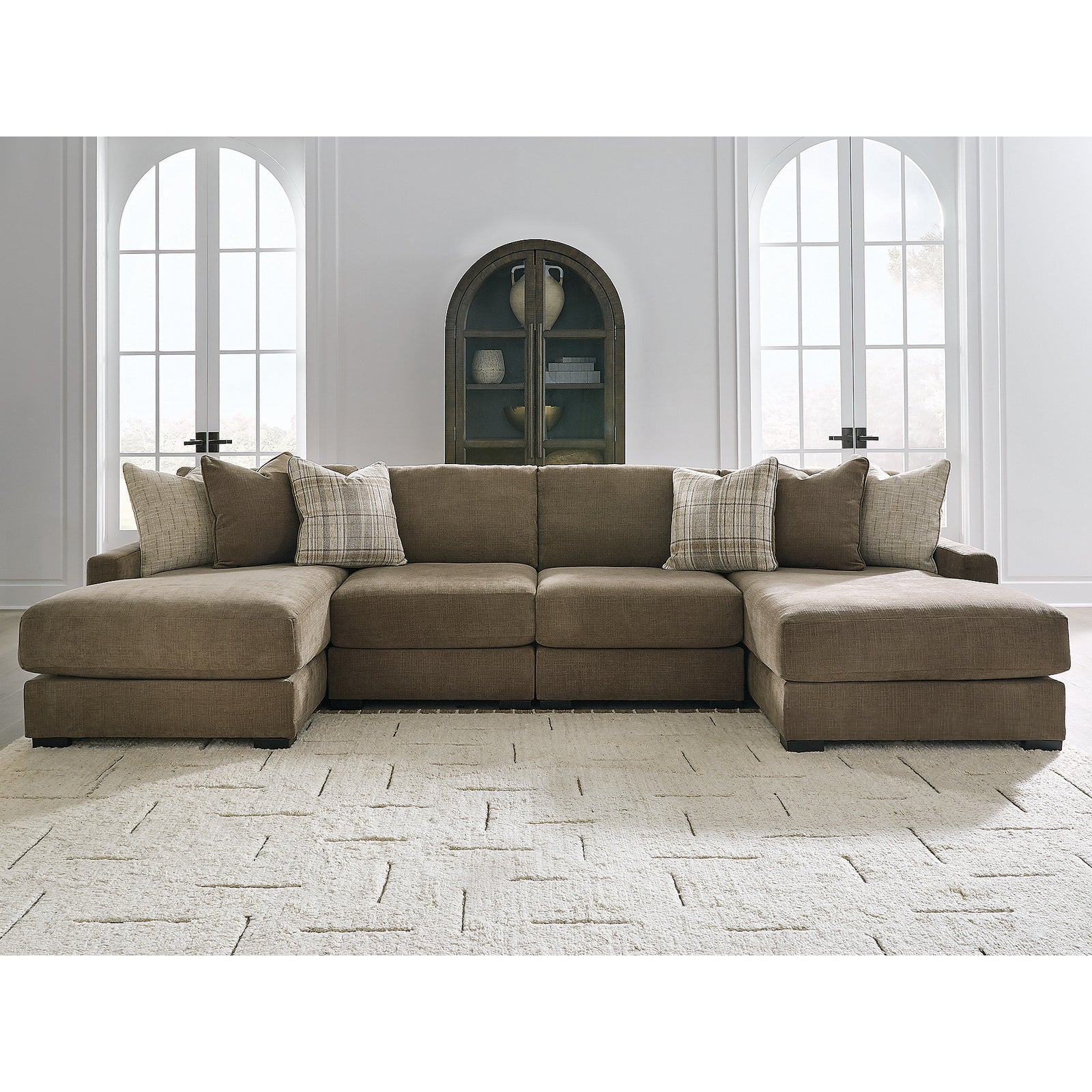 Camellia-Court 4-Piece Double Chaise Sectional (68207S9-SI) - Image 2