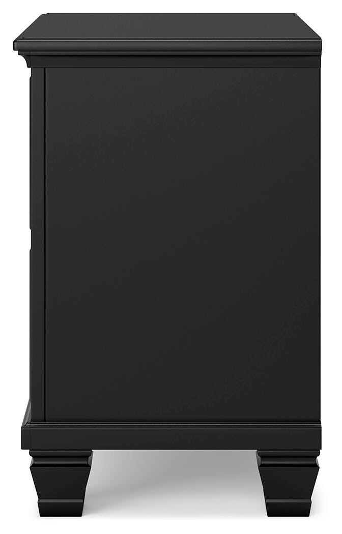 Lanolee Nightstand - Black  (B687-SI) - Image 6