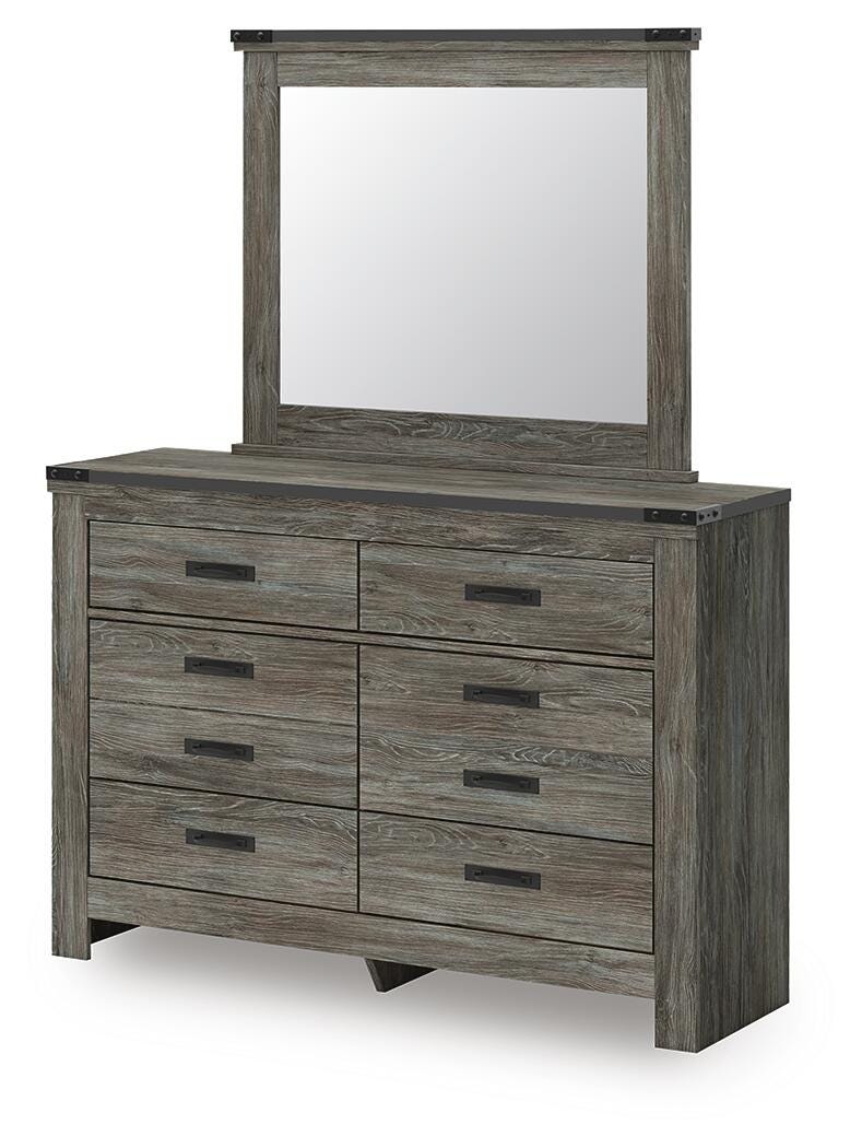 Frandern Panel Bed, Dresser, Mirror, Chest and 2 Nightstands (B4480-SI) - Image 8