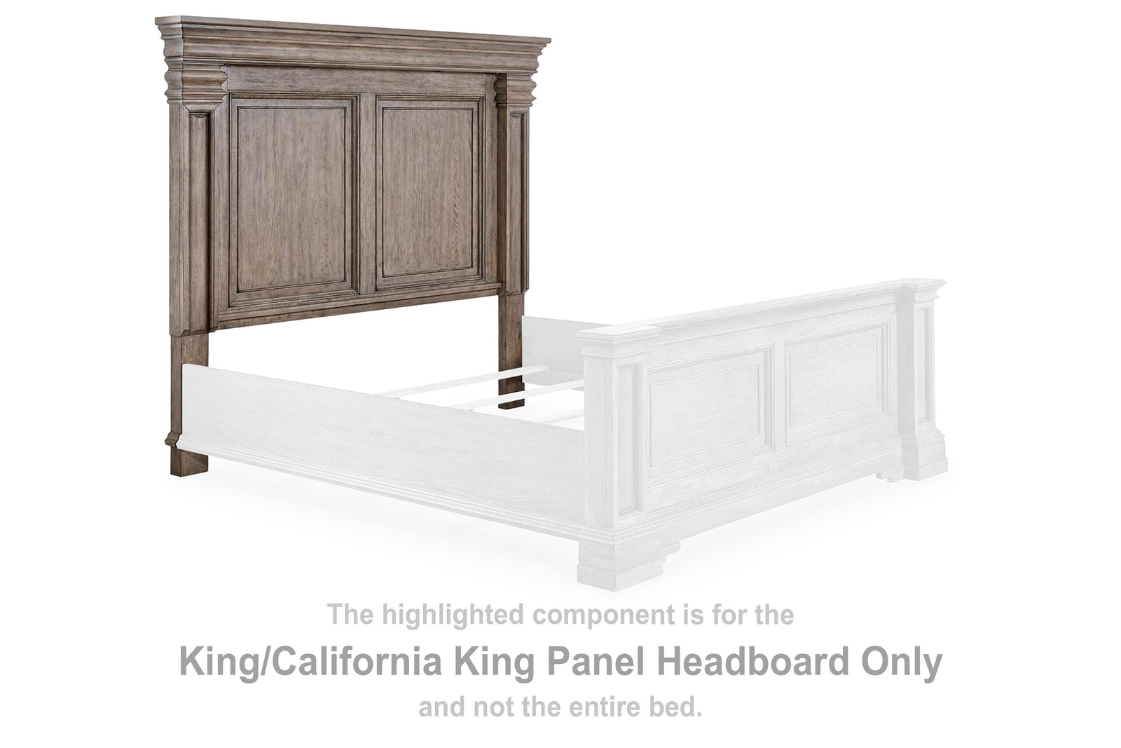 Blairhurst Panel Headboard - Light Grayish Brown  (B916-SI)
