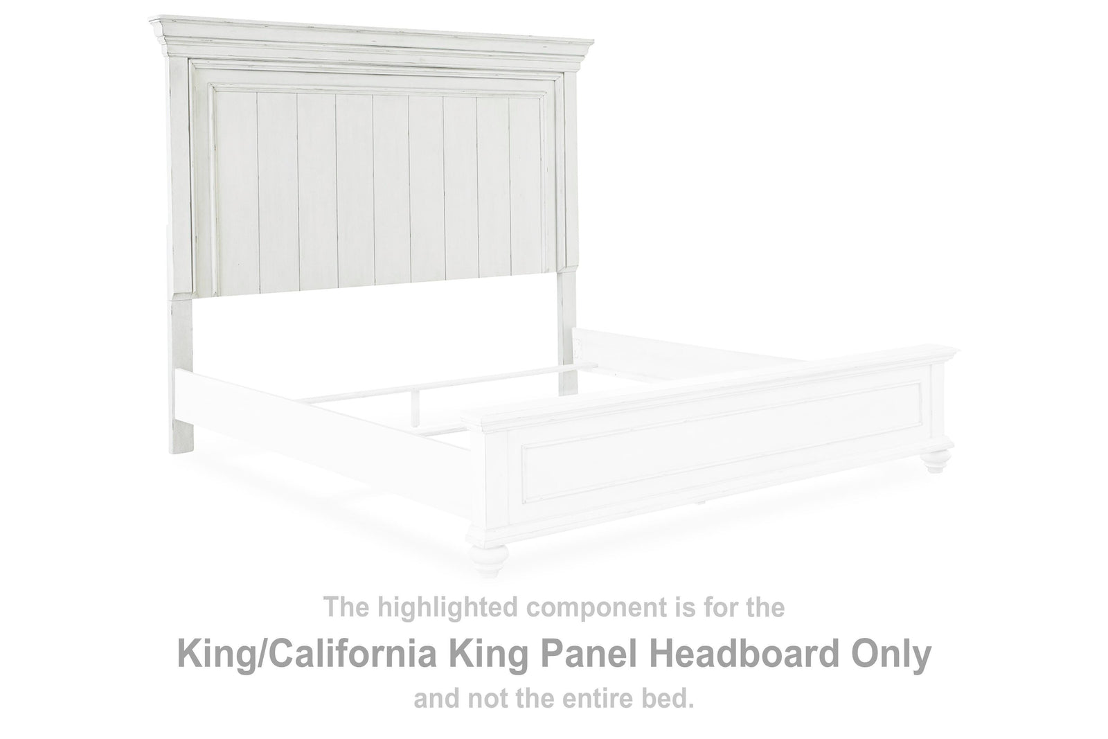 Kanwyn Panel Headboard - Whitewash  (B777-SI)
