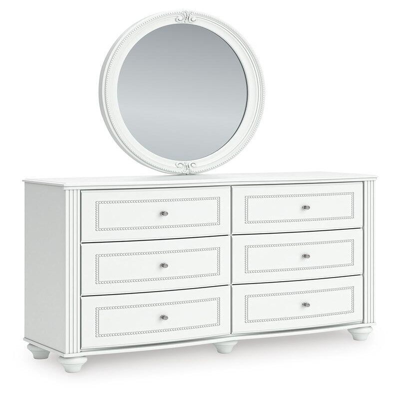 Kozlani Twin Upholstered Panel Bed, Dresser and Mirror (PCB1819-SI) - Image 10