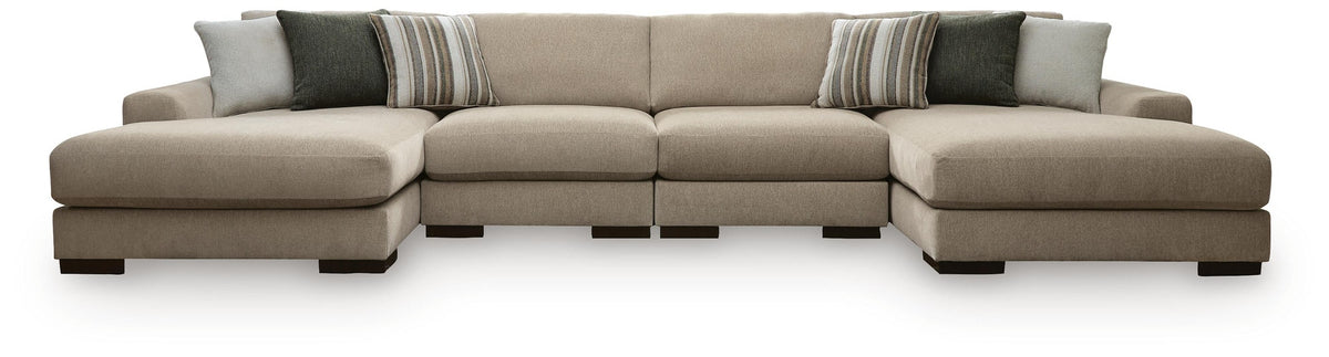 Linenhause 4-Piece Double Chaise Sectional (31803-SI)