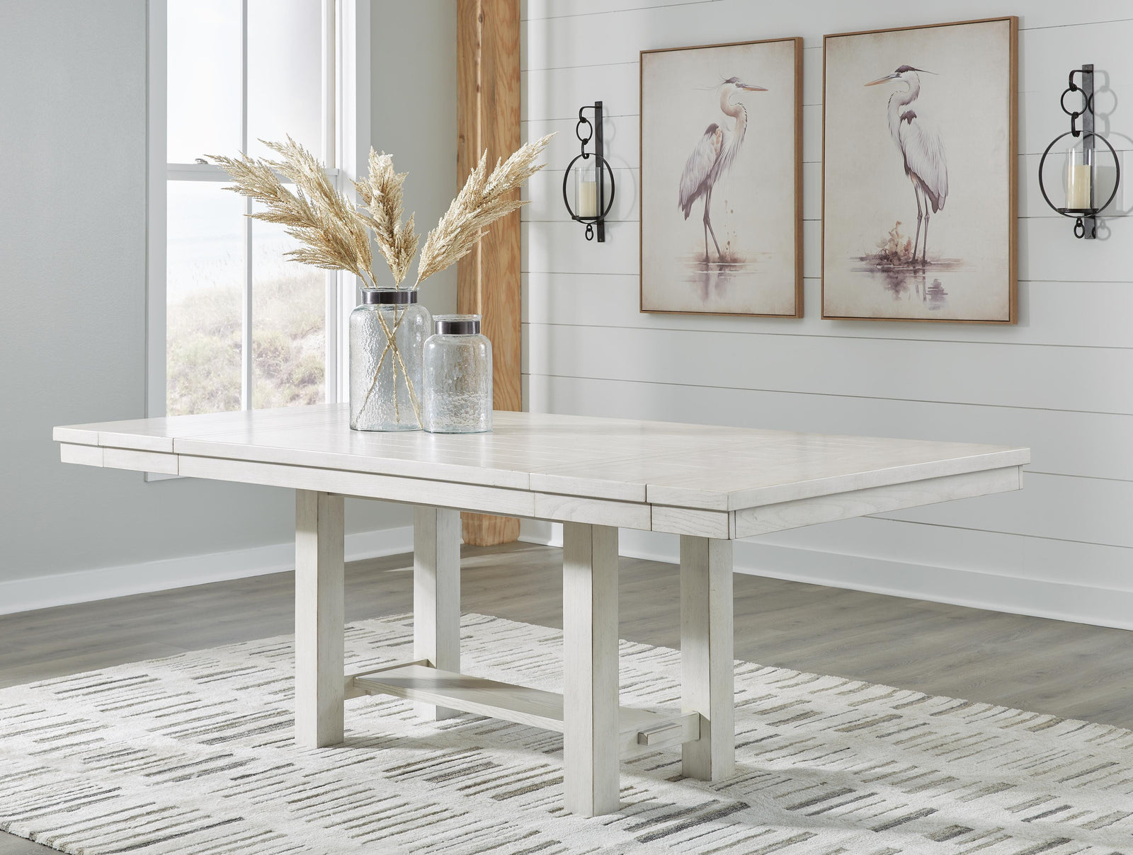 Robbinsdale Dining Table, 4 Chairs and Bench (D642-SI) - Image 19