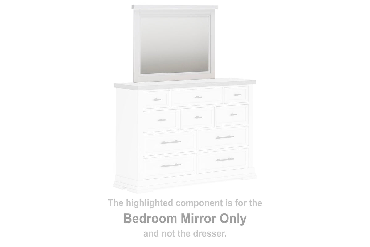 Ashbryn Bedroom Mirror - White/Natural  (B844-SI)