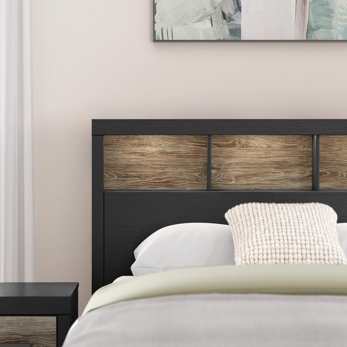 Broachmyn Lighted King Bookcase Headboard (PCB1118-SI) - Image 51