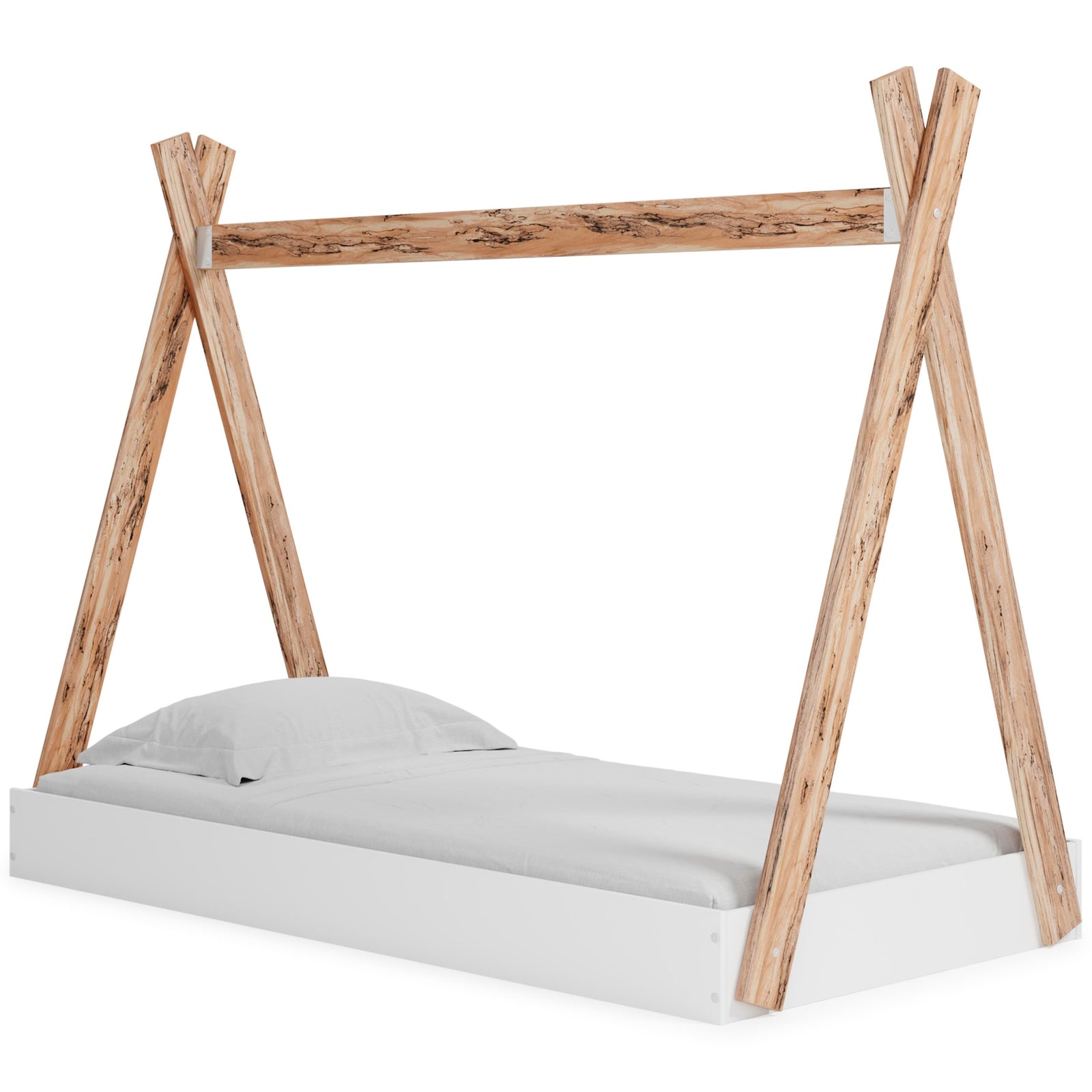 Piperton Tent Complete Bed in Box (Youth) - Two-tone Brown/White  (EB1221-SI) - Image 8