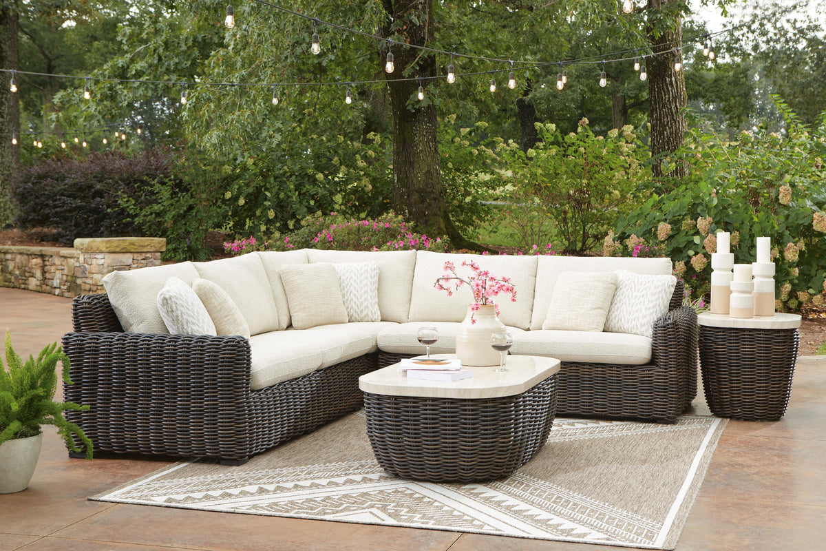 Kimora 3-Piece Outdoor Sectional (P711-SI) - Image 4