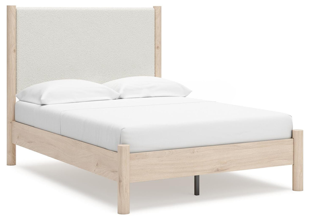 Cadmori Upholstered Panel Bed, Dresser and Mirror (B2615-SI) - Image 10