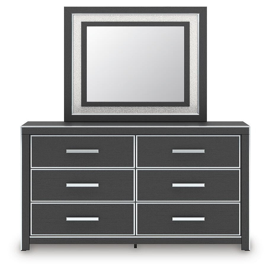 Zuraleus King Storage Bed, Dresser, Mirror, Chest and Nightstand (PCB3380-SI) - Image 2