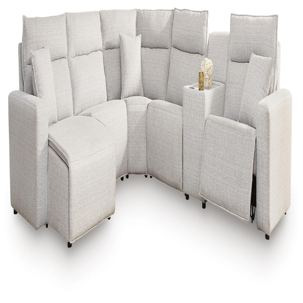 Modmax II 6-Piece Power Reclining Sectional with Chaise and Console (65907-SI)