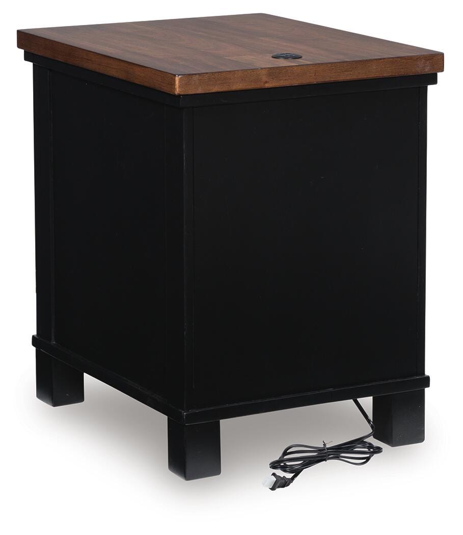 Wildenauer Chairside End Table - Brown/Black  (T664-SI) - Image 6