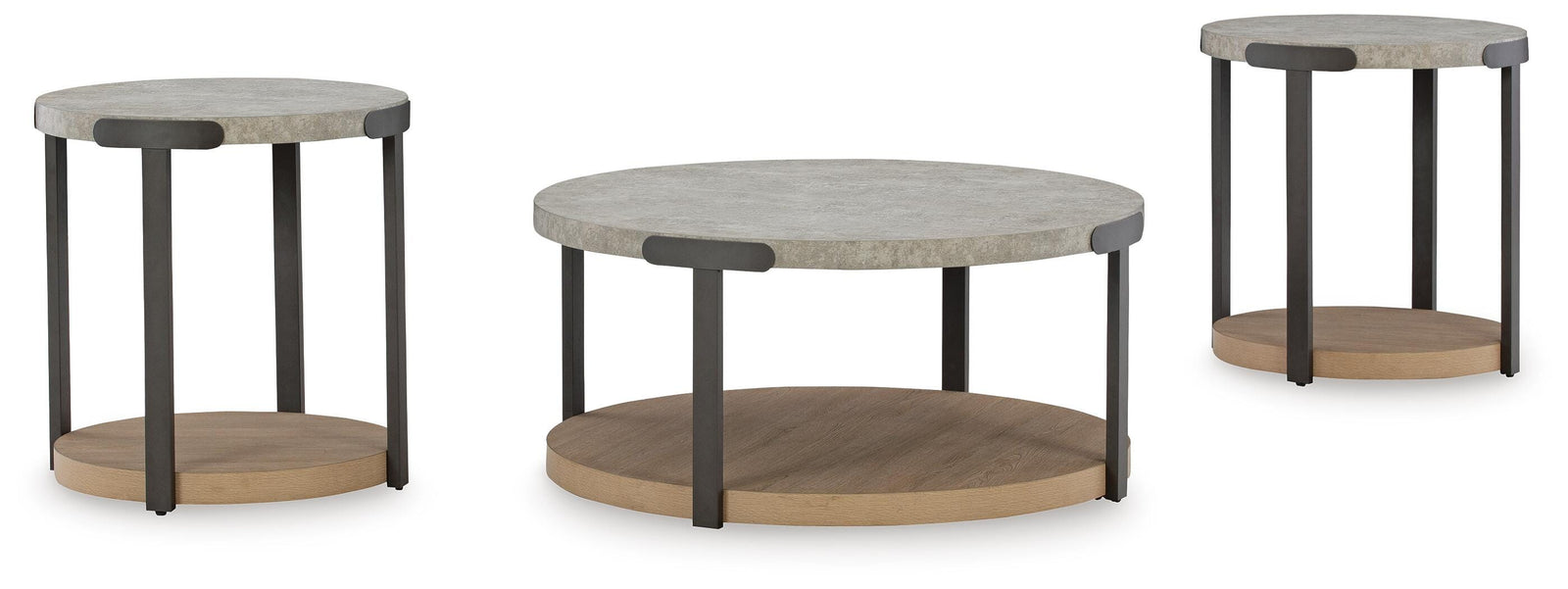 Darthurst Table (Set of 3) - Light Brown  (T383-SI)
