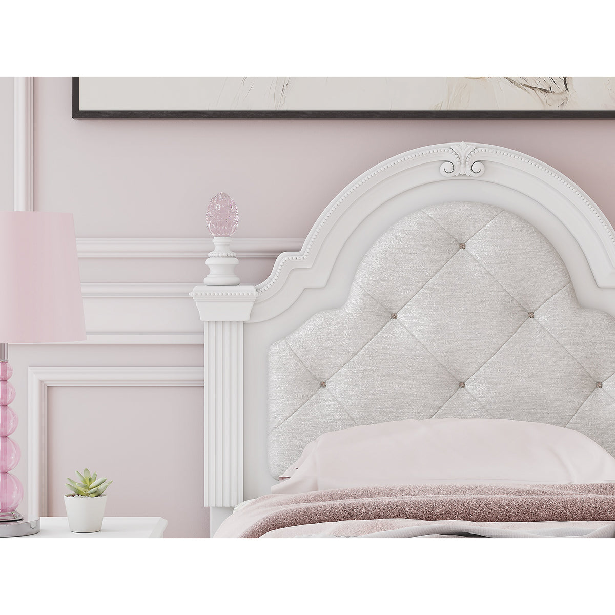 Kozlani Twin Upholstered Panel Bed (PCB1819-SI) - Image 9