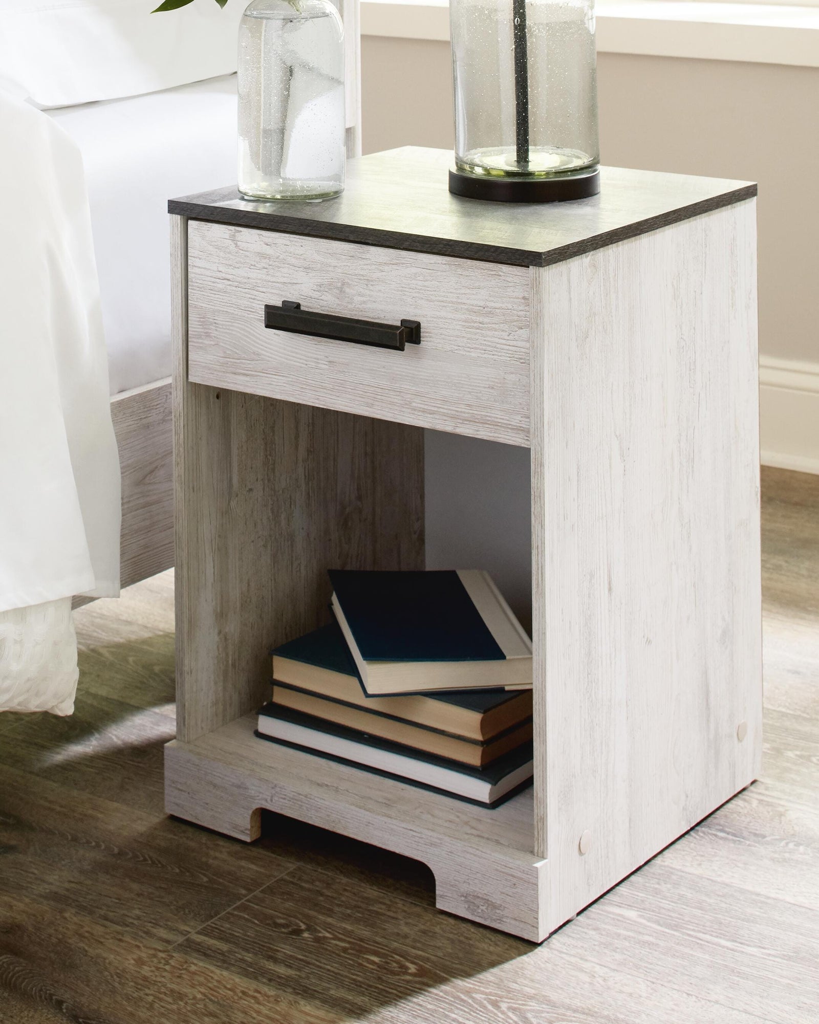 Shawburn Nightstand - Whitewash/Charcoal Gray  (EB4121-SI) - Image 2