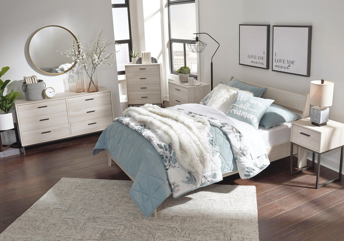 Socalle Panel Platform Bed (Youth) - Natural  (EB1864-SI) - Image 7