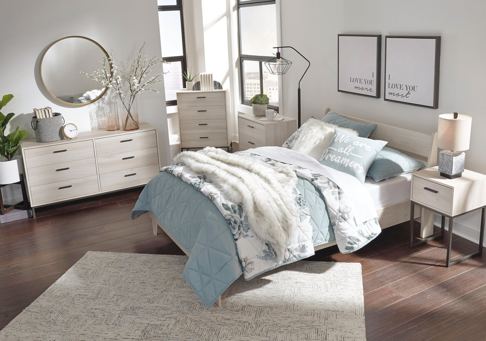 Socalle Panel Platform Bed (Youth) - Natural  (EB1864-SI) - Image 7